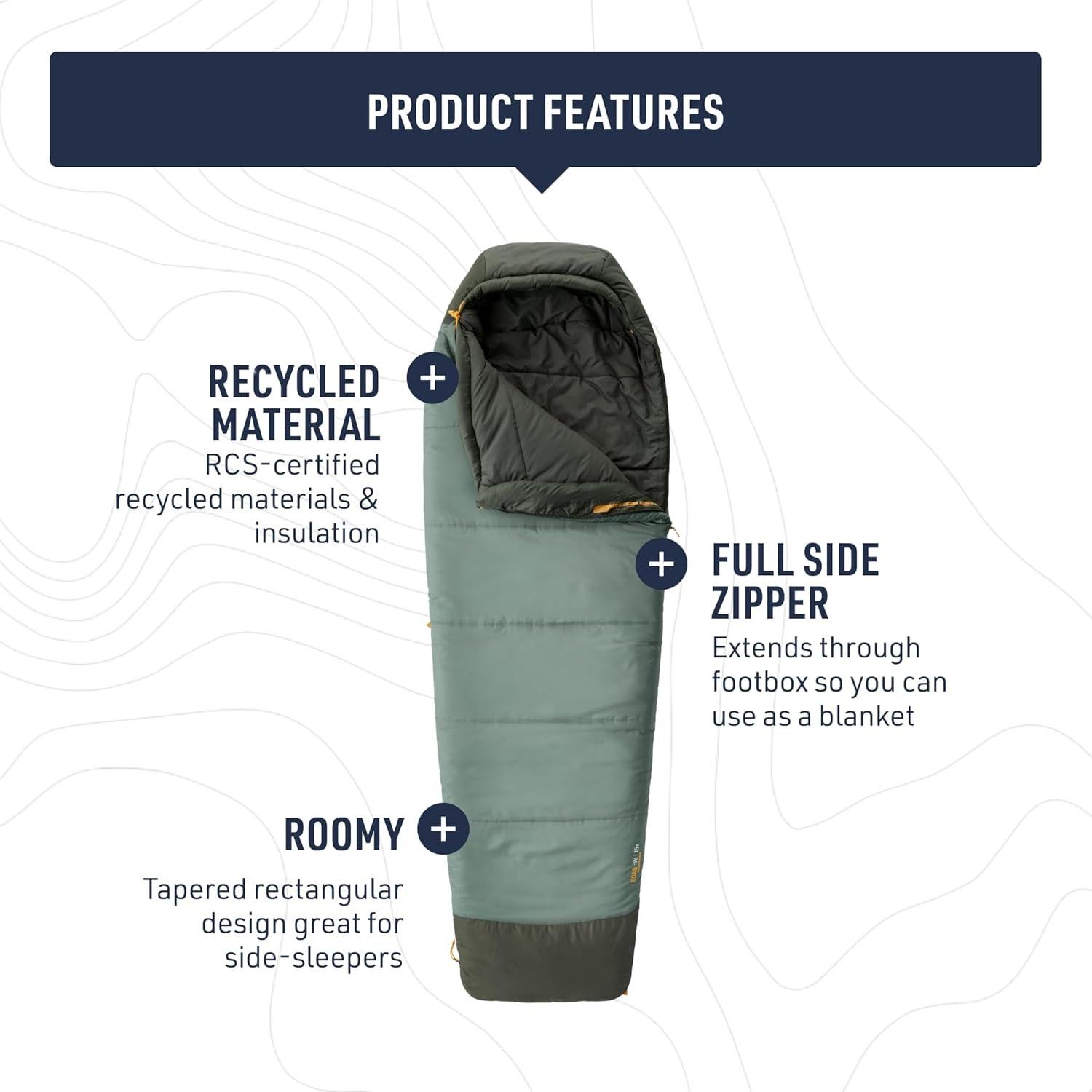 Saco de dormir sintético Sea to Summit Boab 15°C 230.5x81cm