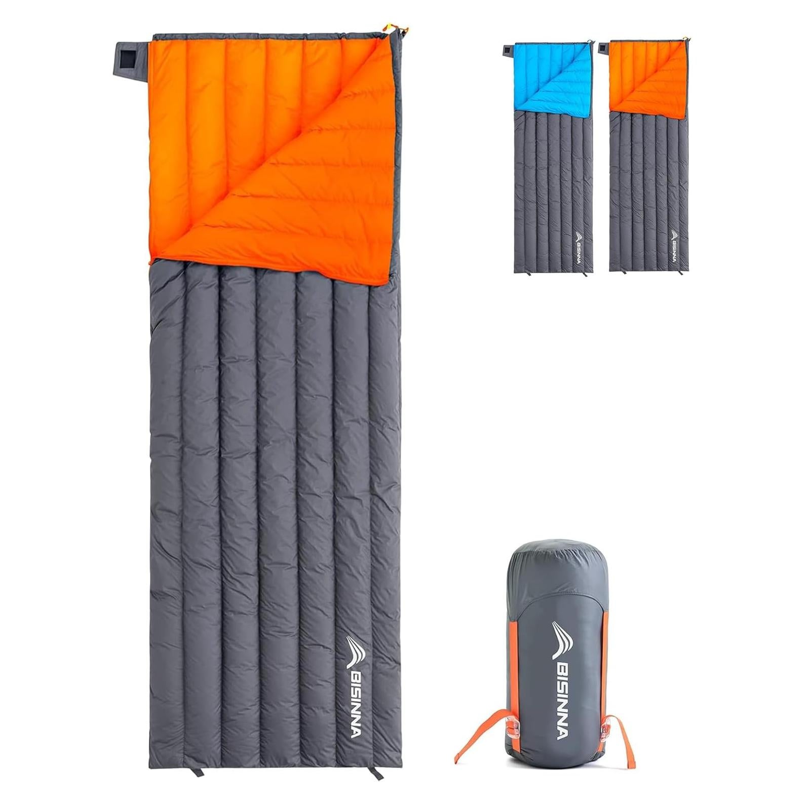 Saco de Dormir Ultraligero BISINNA 0.78kg 0-10C para Camping