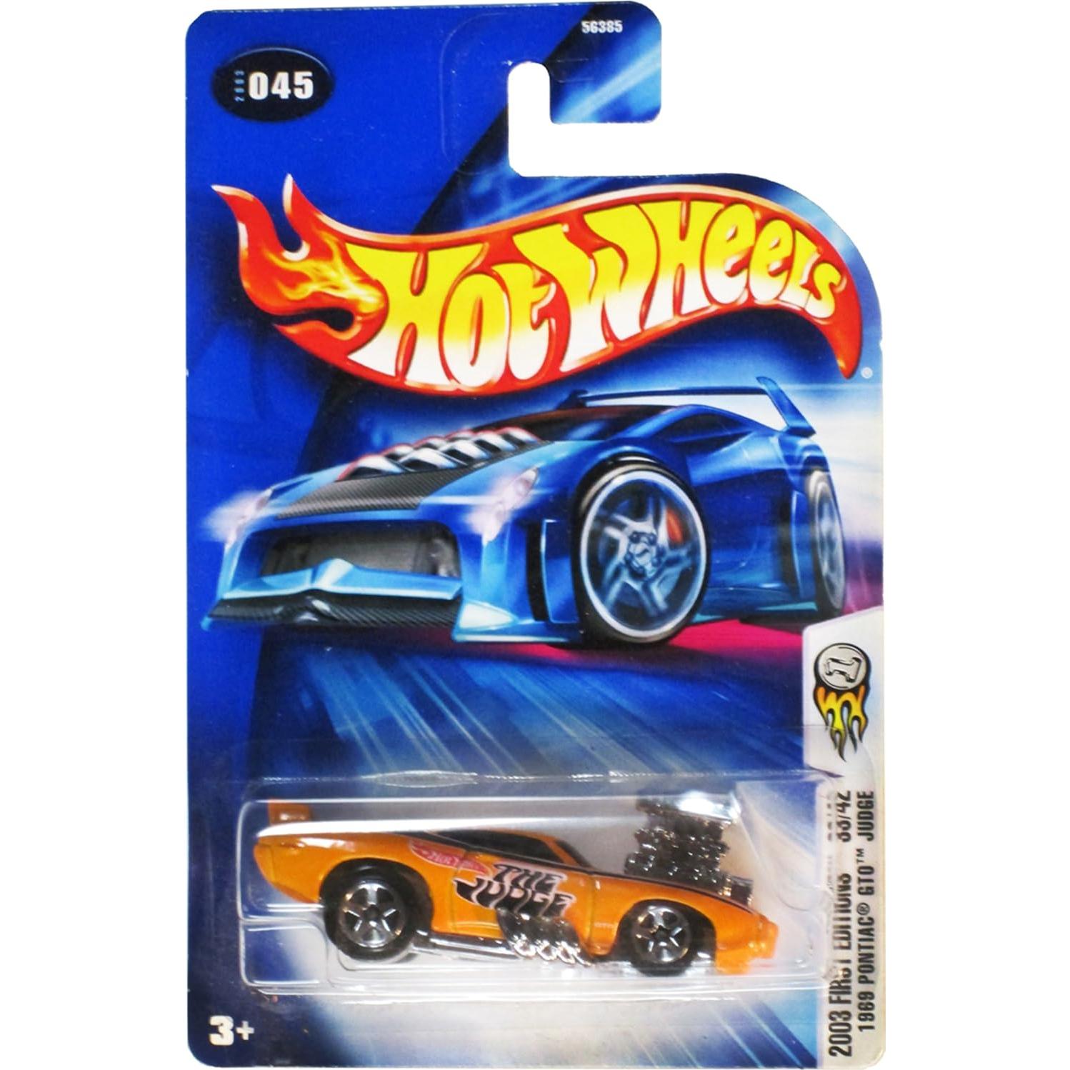 Hot Wheels 2003 Pontiac GTO Judge 1:64 Negro Coleccionable