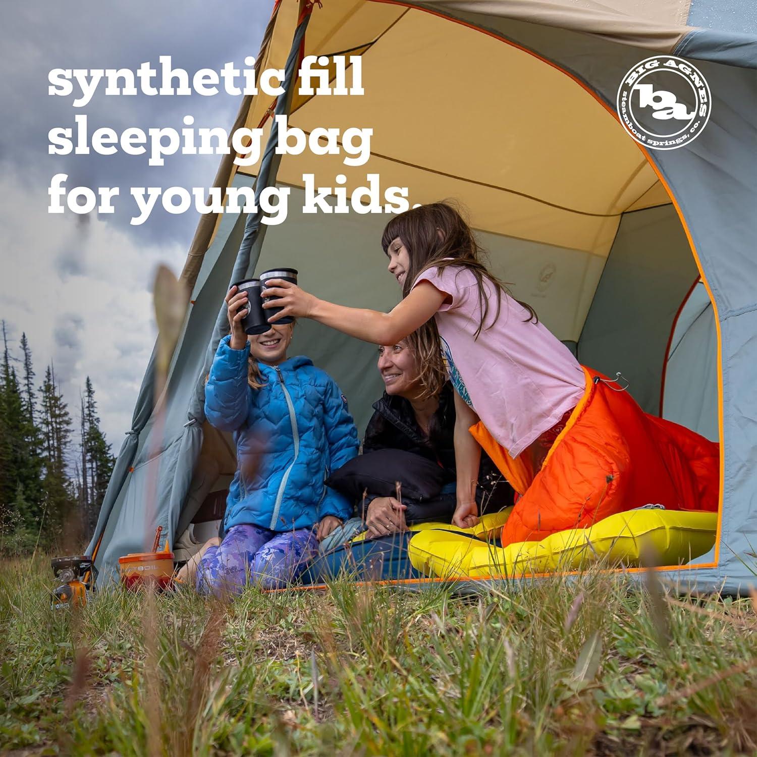 Saco de Dormir Juvenil Big Agnes 20 Grados Climas Fríos