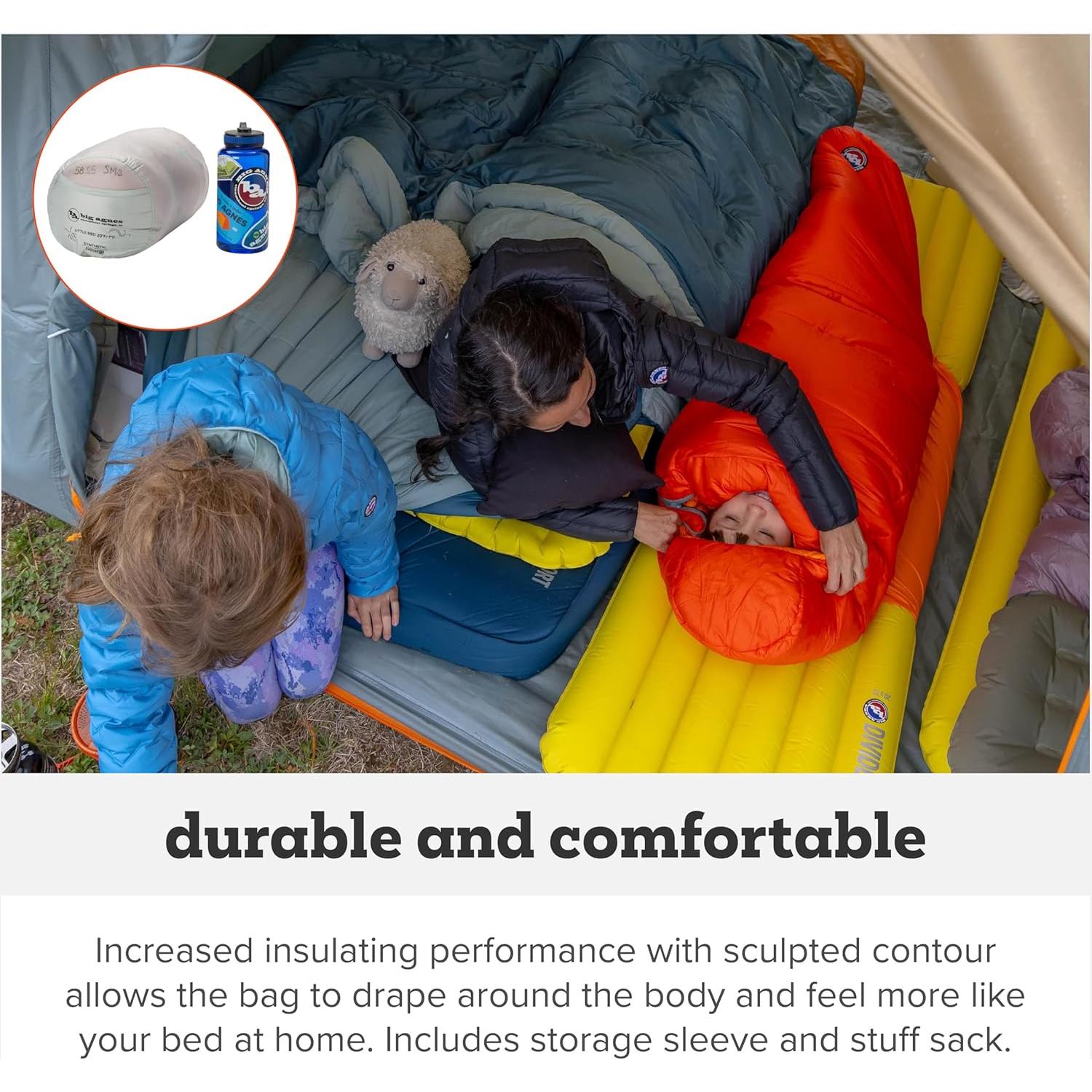 Saco de Dormir Juvenil Big Agnes 20 Grados Climas Fríos