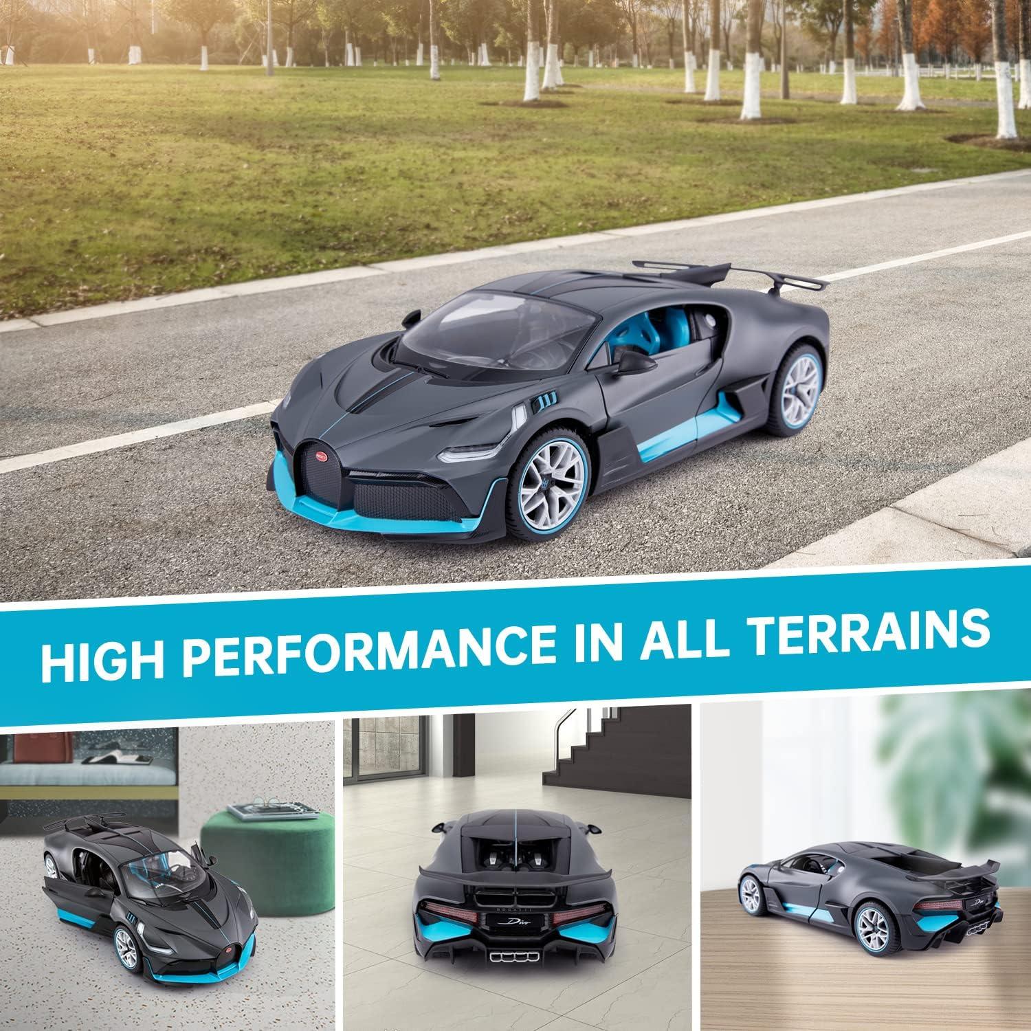 Coche RC Rastar Bugatti Divo 1:14 Puertas Abiertas - Gris