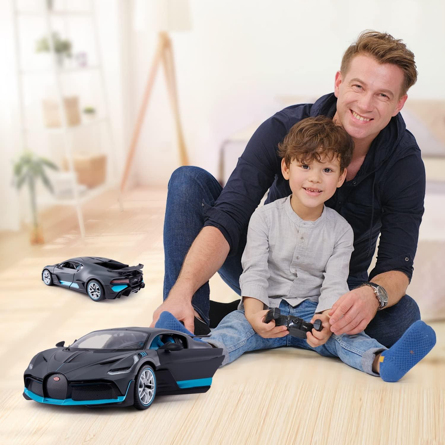 Coche RC Rastar Bugatti Divo 1:14 Puertas Abiertas - Gris