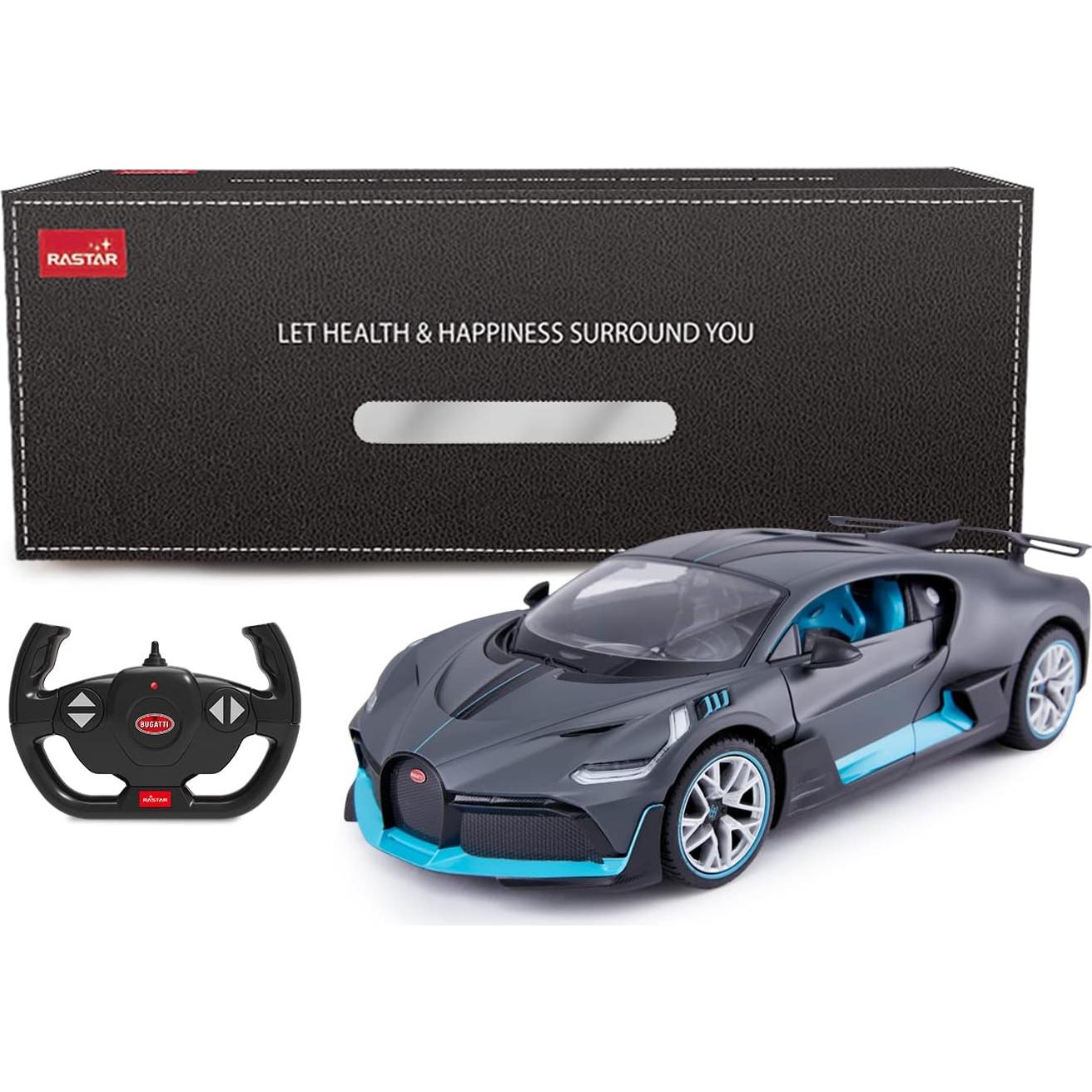 Coche RC Rastar Bugatti Divo 1:14 Puertas Abiertas - Gris