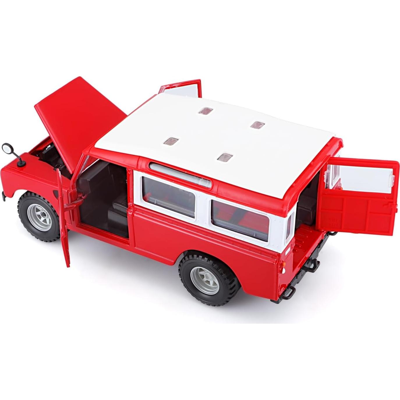 Bburago Land Rover 1:25 Escala Azul Metal Fundido