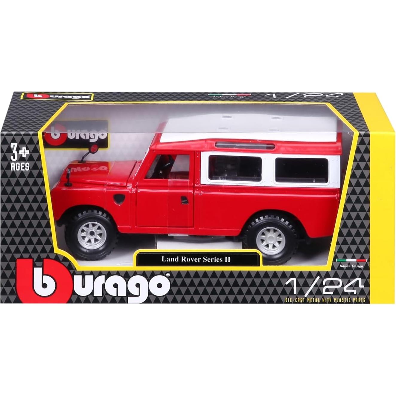 Bburago Land Rover 1:25 Escala Azul Metal Fundido