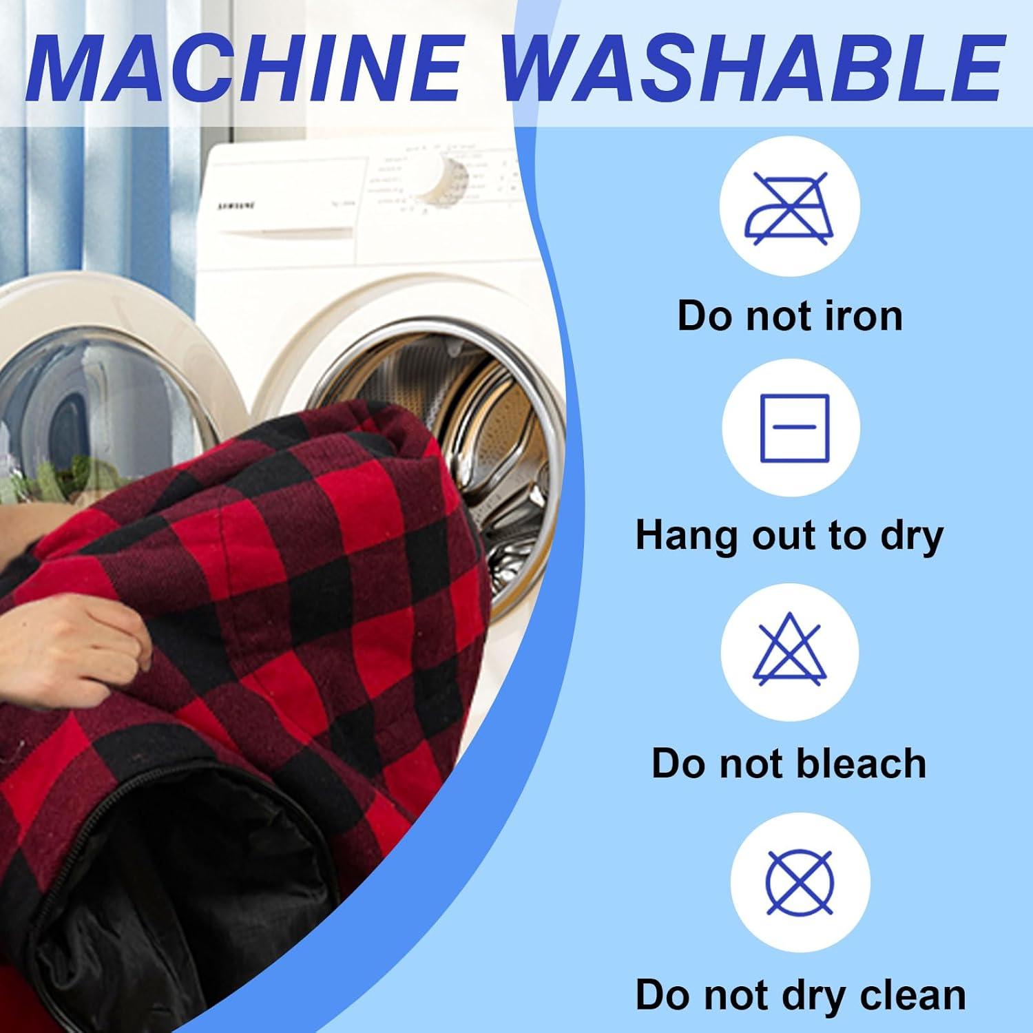 Saco de dormir POEPORE XXL 0°C Franela Camping 4 Estaciones