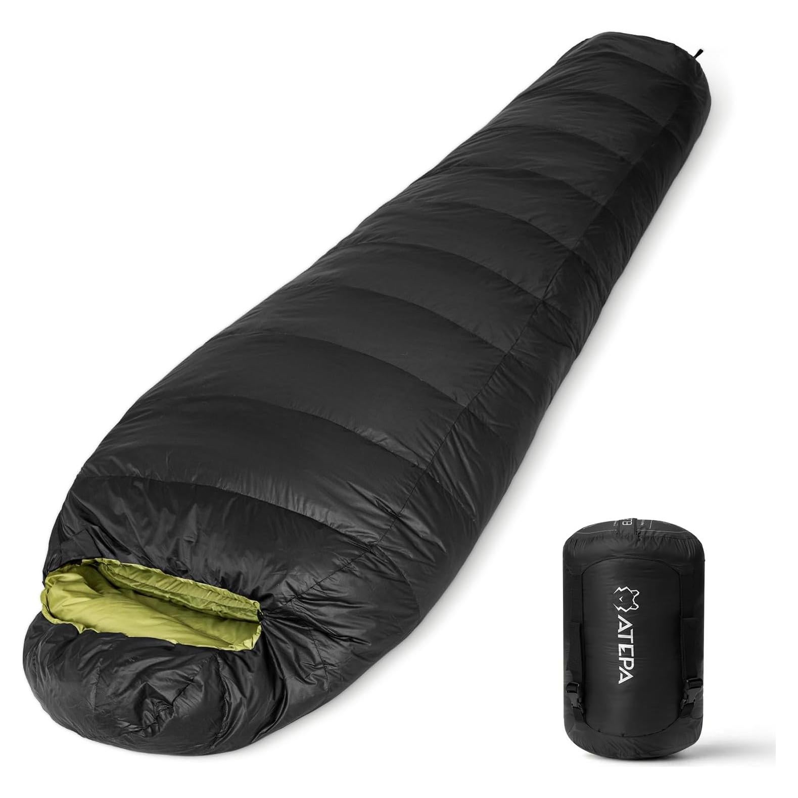 Saco de dormir ATEPA ELEMENTS 450 momia 1 kg impermeable
