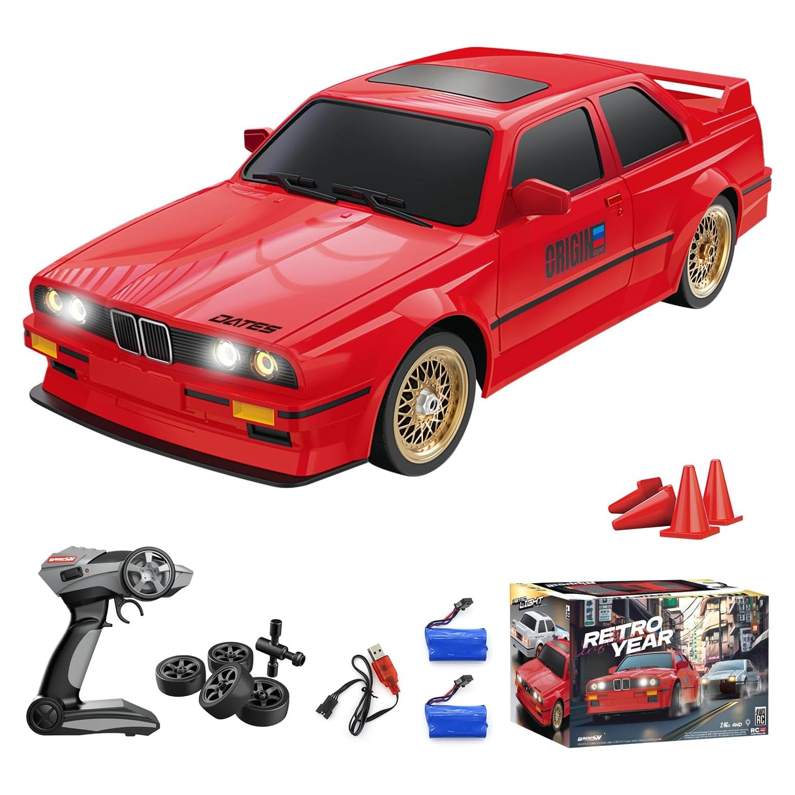 Coche RC Drift Hitish 1:16 30KM/h con Luces LED y Baterías