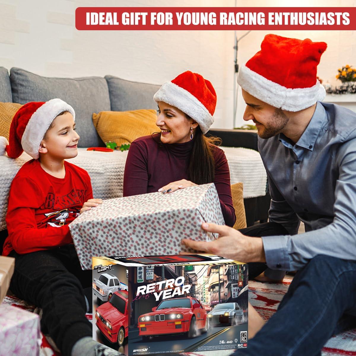 Coche RC Drift Hitish 1:16 30KM/h con Luces LED y Baterías