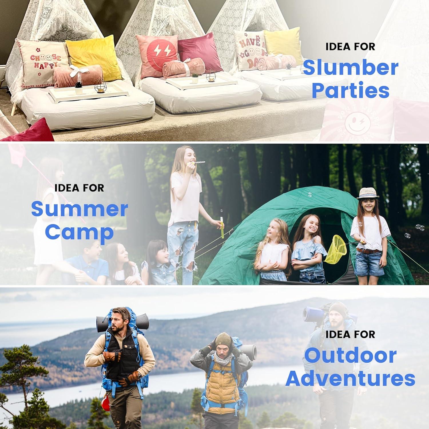 Saco de Dormir CPJCMP XXL 0°C Algodón Franela Verde Camping