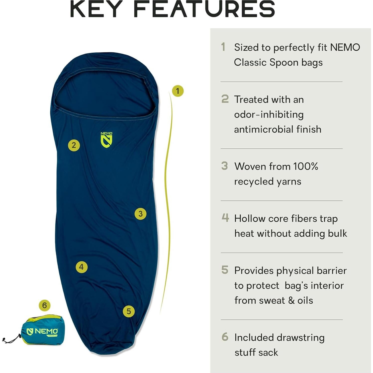 Saco de dormir NEMO Tracer Classic Spoon 2024 - Abismo