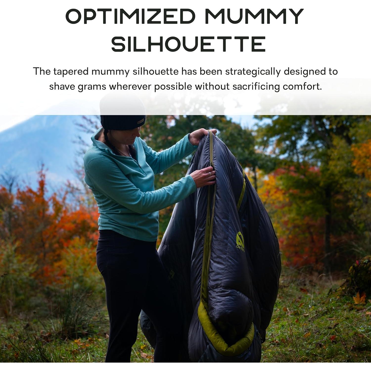 Saco de Dormir NEMO Coda 10°F a 20°F Regular Gris