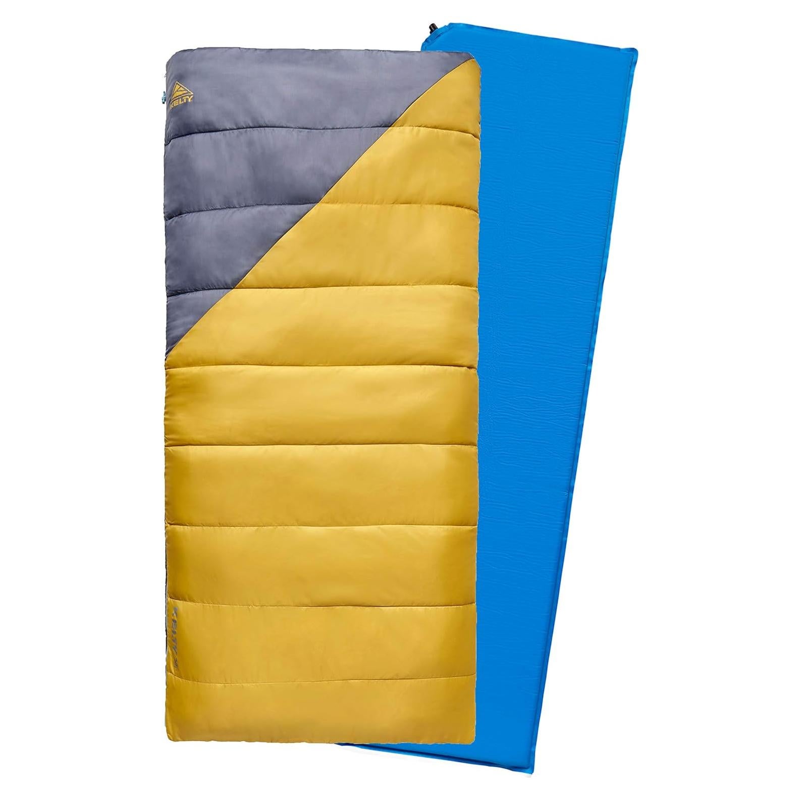 Kit de Campamento Kelty - Saco de Dormir 4°C y Colchoneta