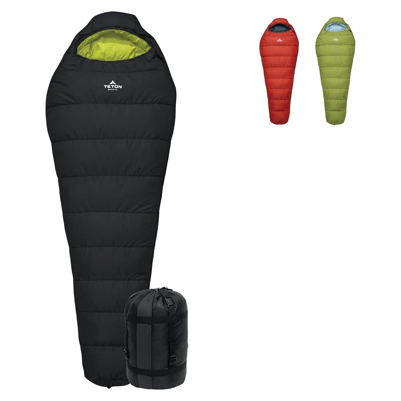Saco de Dormir Mummy TETON Sports LEEF 0F Negro/Sage