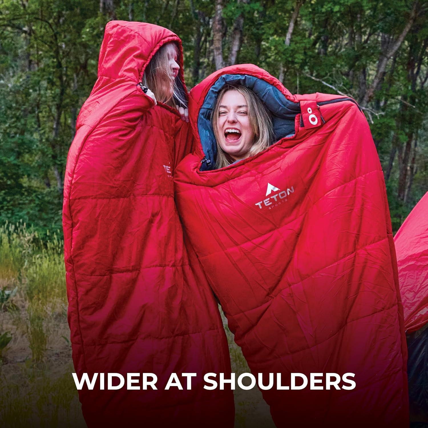 Saco de Dormir Mummy TETON Sports LEEF 0F Negro/Sage