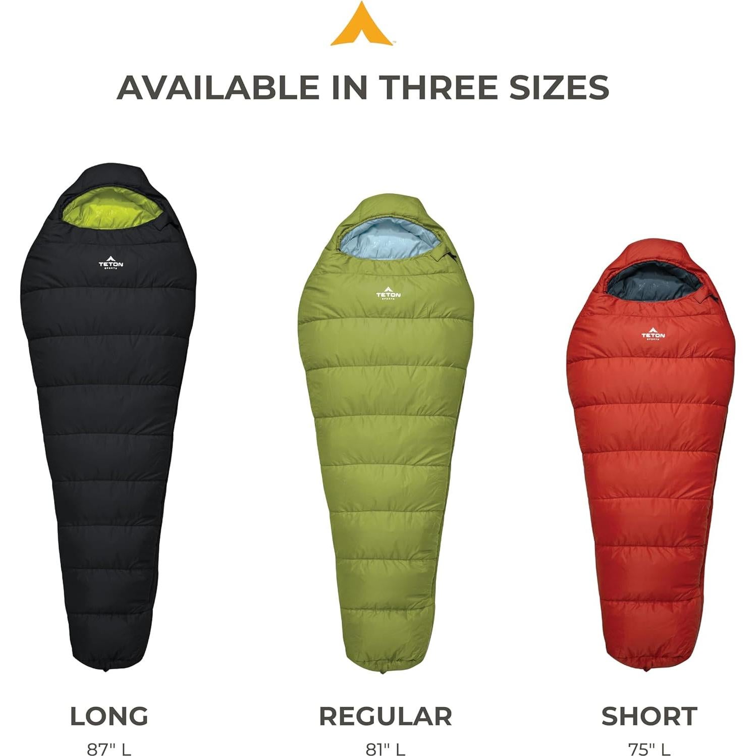 Saco de Dormir Mummy TETON Sports LEEF 0F Negro/Sage