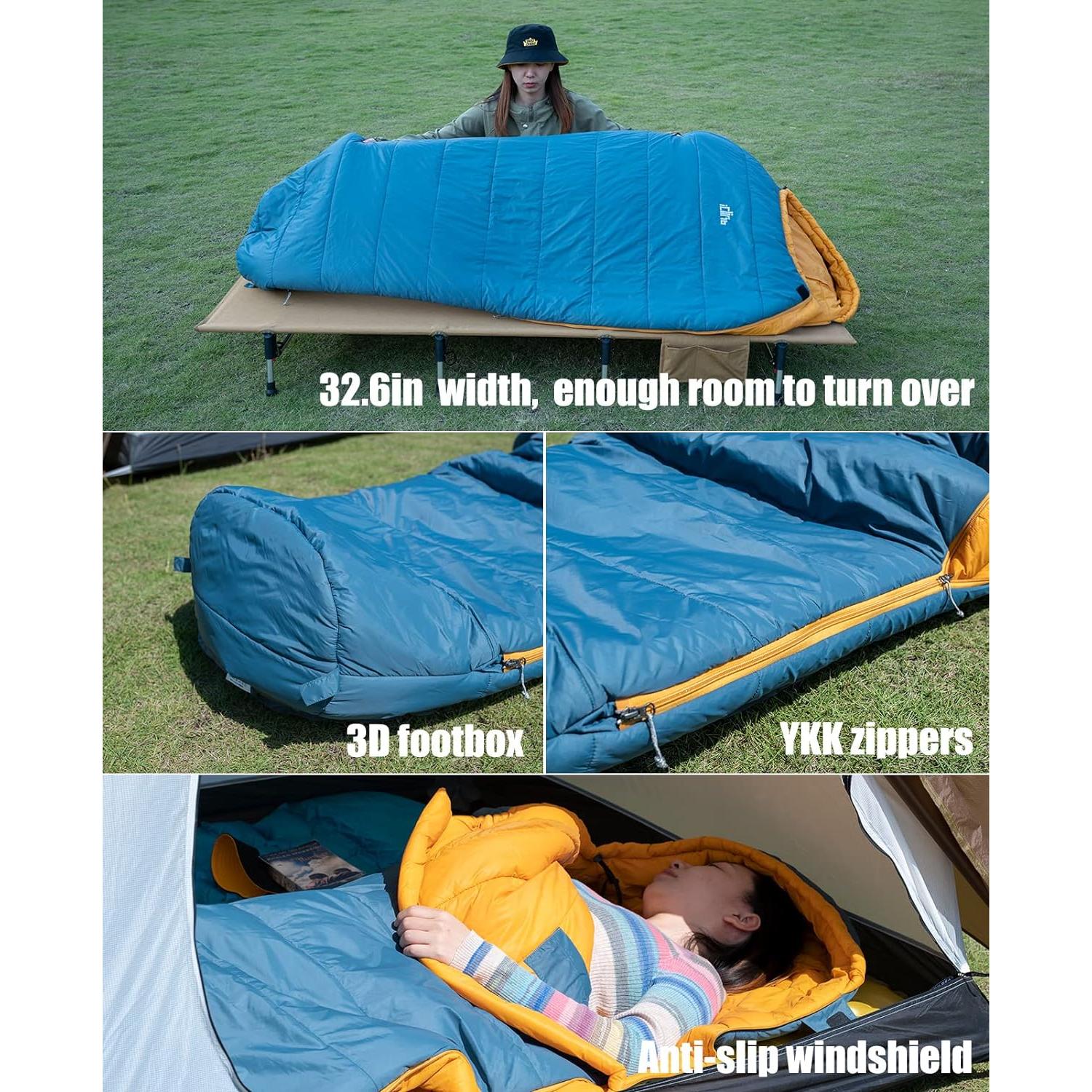 Saco de Dormir Mummy iClimb 3M Thinsulate 1.36 kg Negro