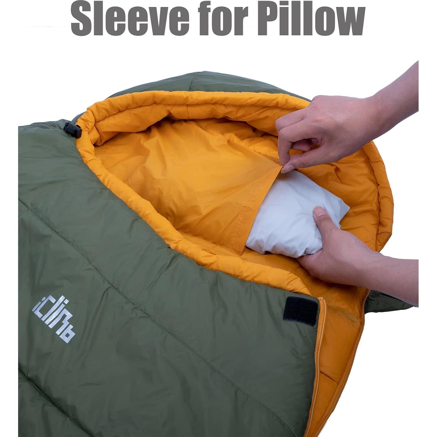 Saco de Dormir Mummy iClimb 3M Thinsulate 1.36 kg Negro