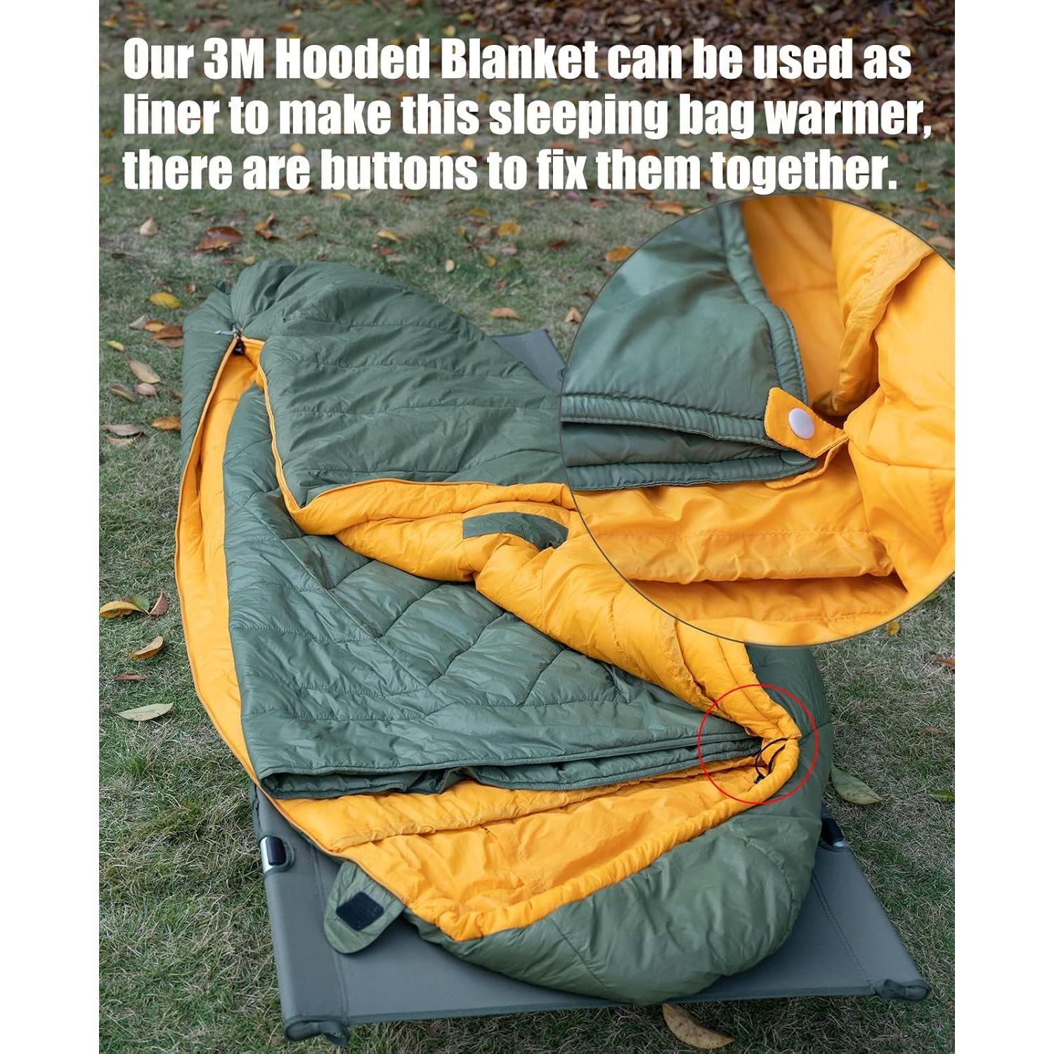 Saco de Dormir Mummy iClimb 3M Thinsulate 1.36 kg Negro