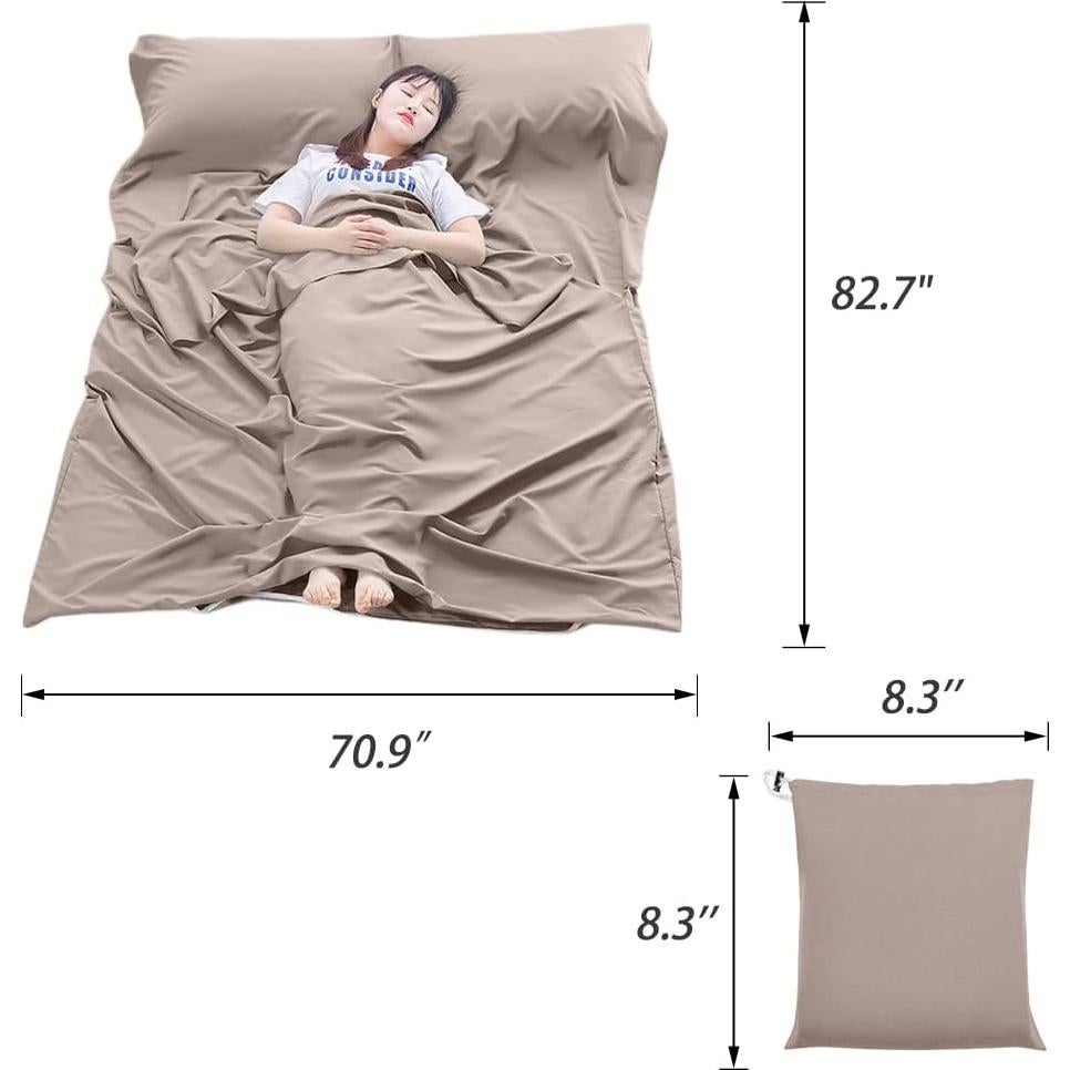 Saco de Dormir Forro Ligero MongByYa 180x210 cm Naranja