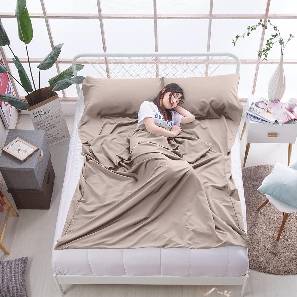 Saco de Dormir Forro Ligero MongByYa 180x210 cm Naranja