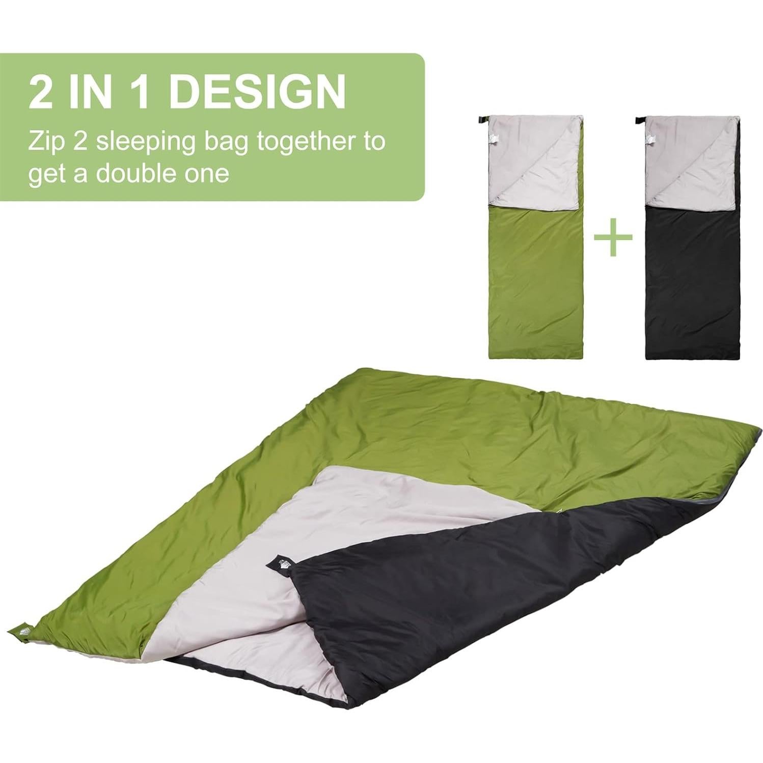 Saco de Dormir Ultraligero AGEMORE 190x75 cm Impermeable