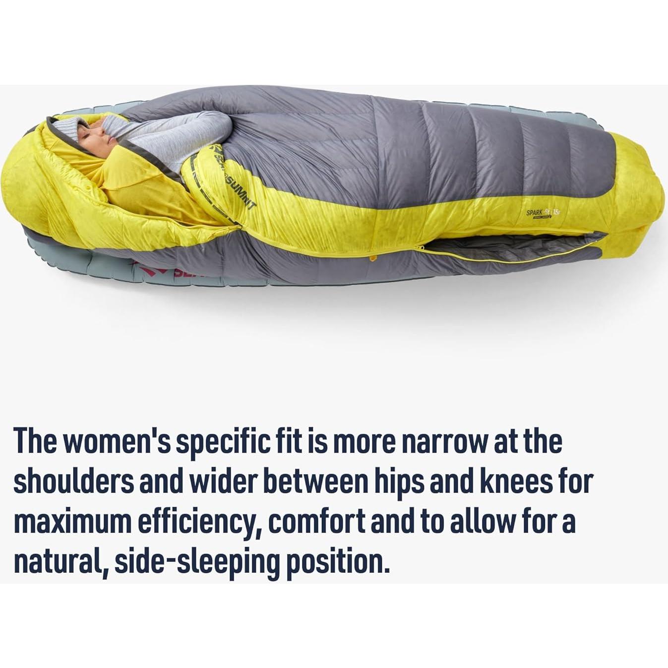Saco de dormir plumas Sea to Summit Spark 15°C para mujeres