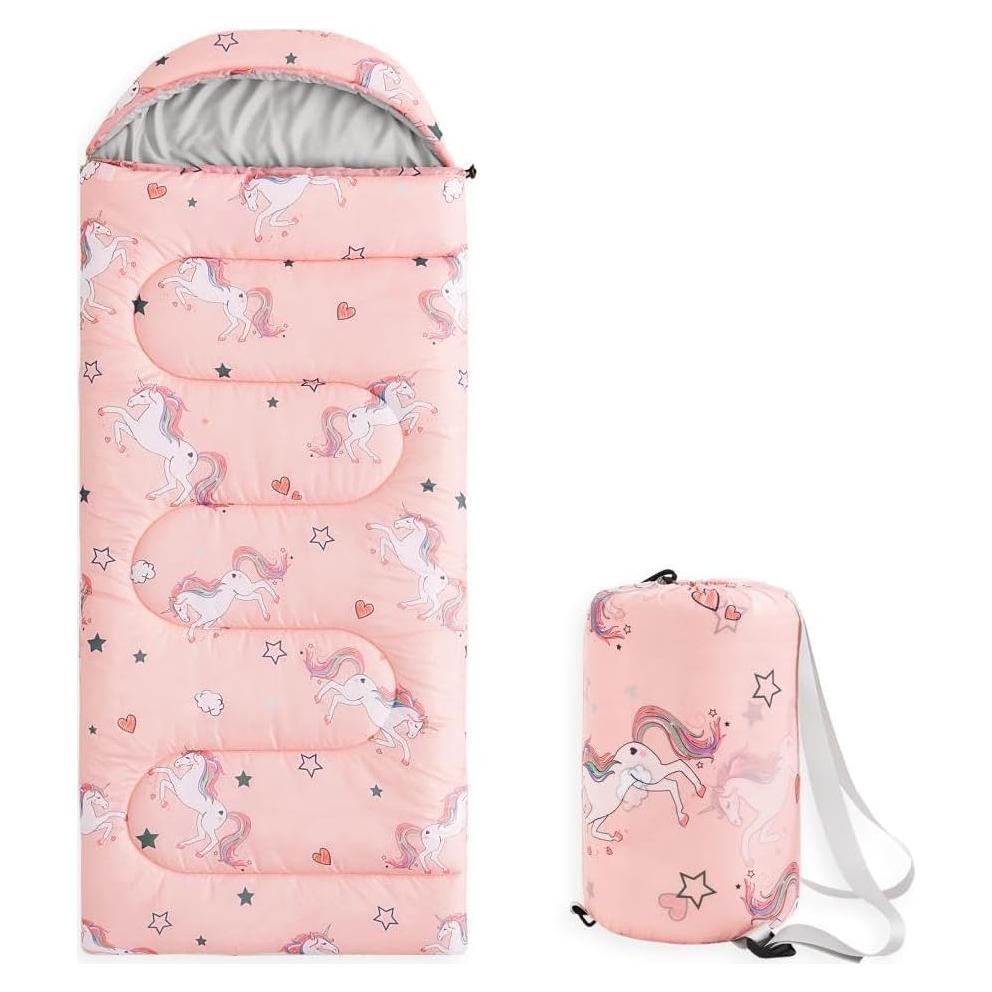 Saco de Dormir Despertar En Nube Unicornio Rosa 155x66 cm