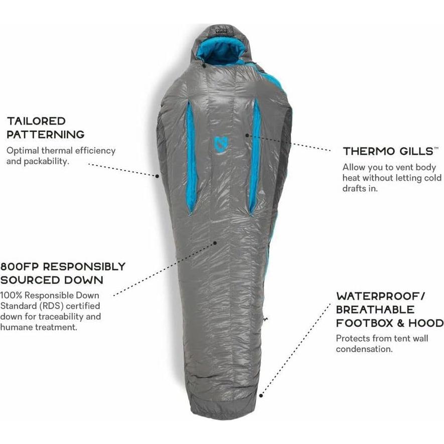 Saco de dormir NEMO Kayu 30 Momia 1 Persona Pluma