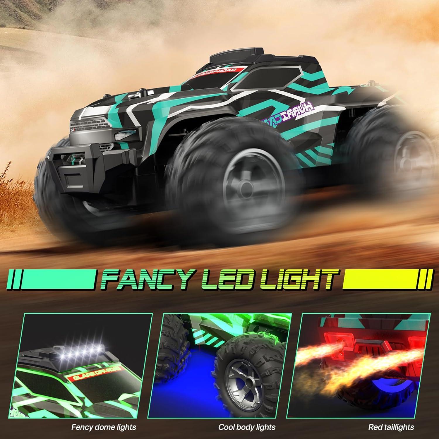 Coche RC Todo Terreno Resosese 2023 Verde 25Km/h LED