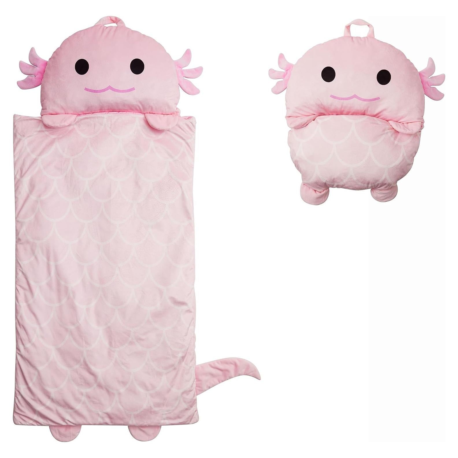 Saco de Dormir Infantil Unicornios y Robots Axolotl 150x69cm