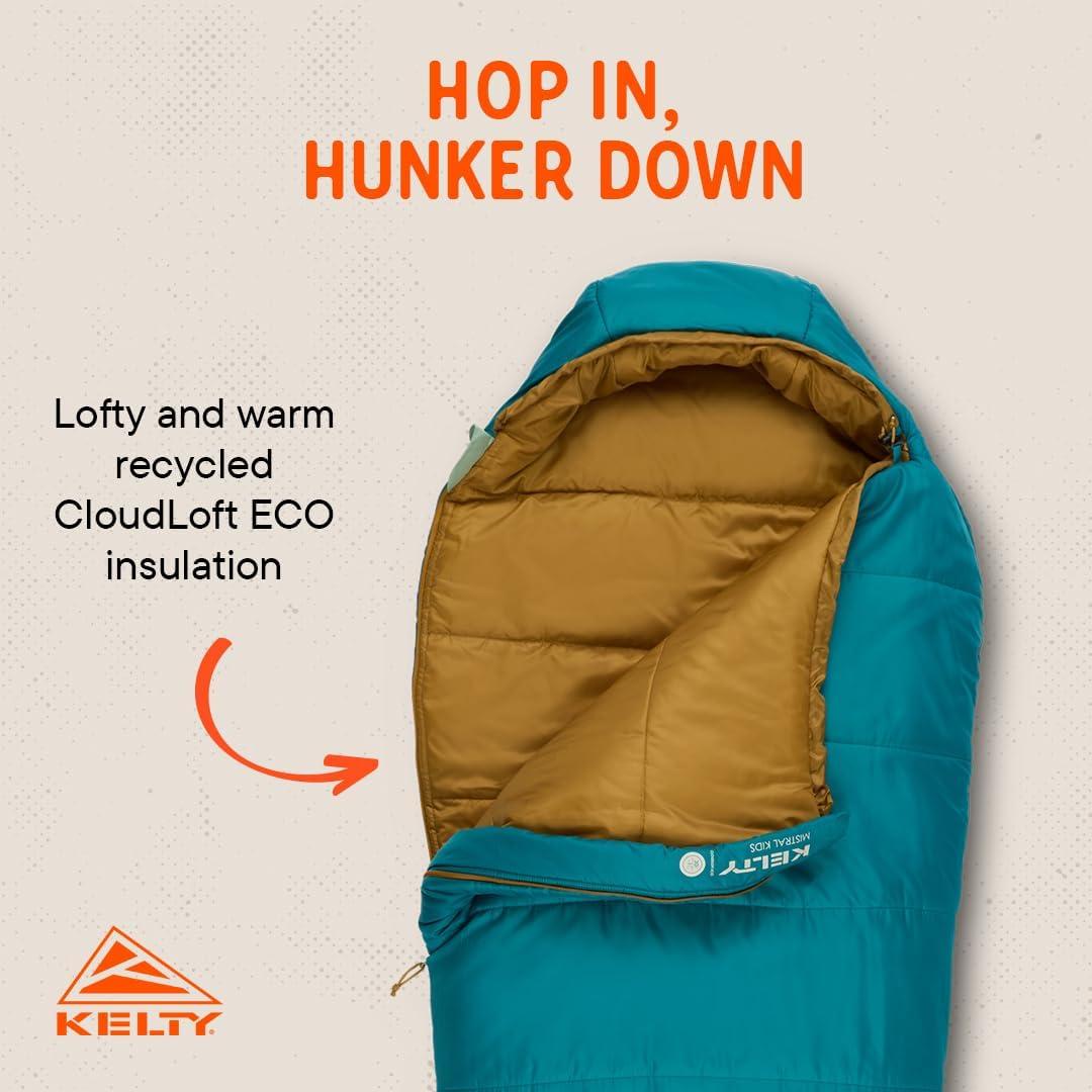 Saco de Dormir Kelty Mistral Niños 30°C Lago Profundo