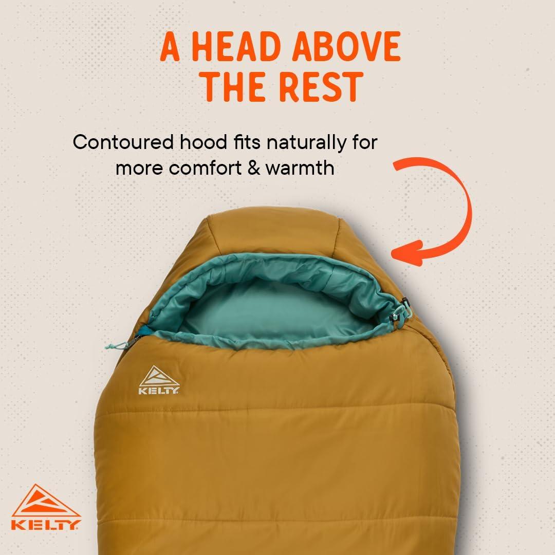 Saco de Dormir Juvenil Kelty Mistral 20°C Woodthrush