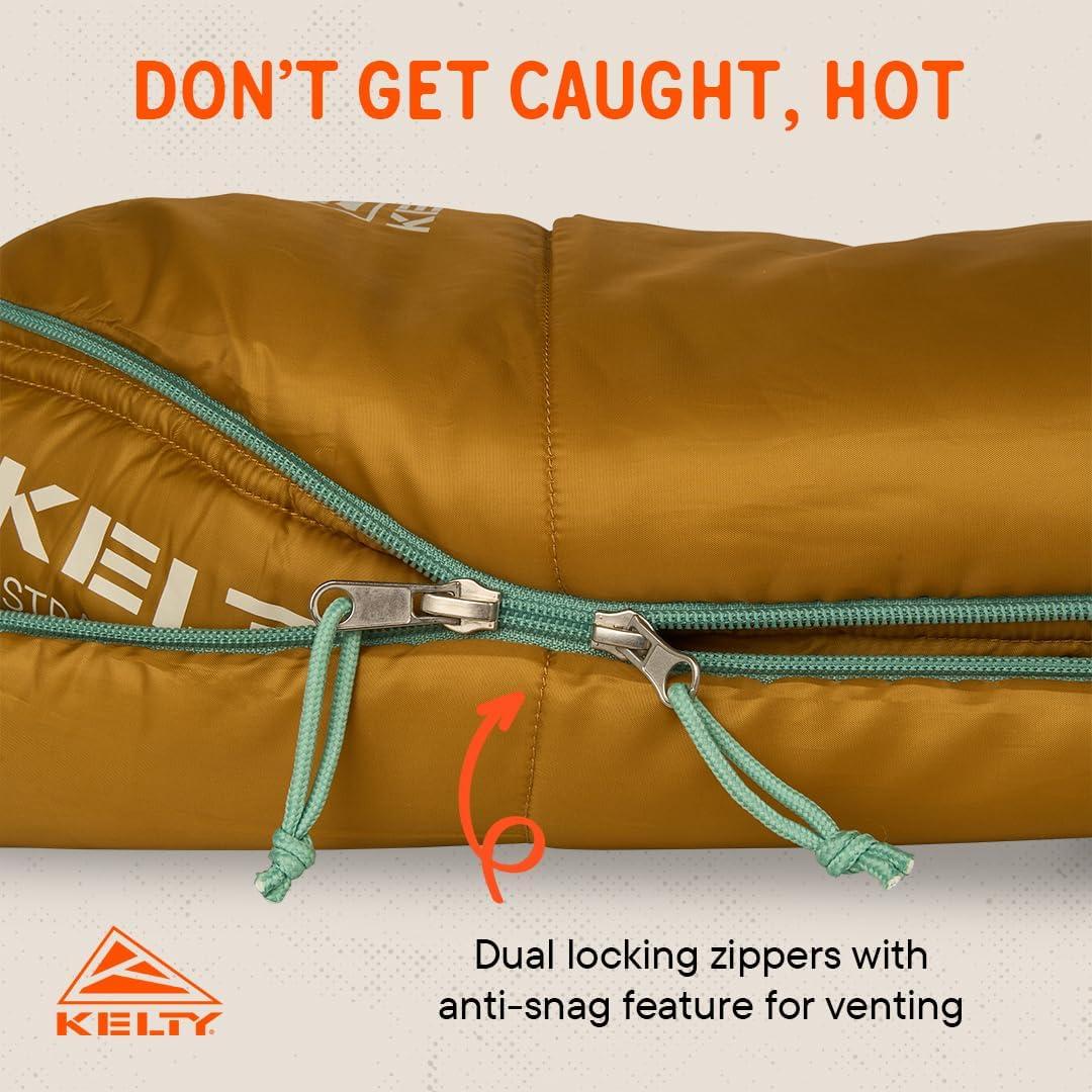 Saco de Dormir Juvenil Kelty Mistral 20°C Woodthrush