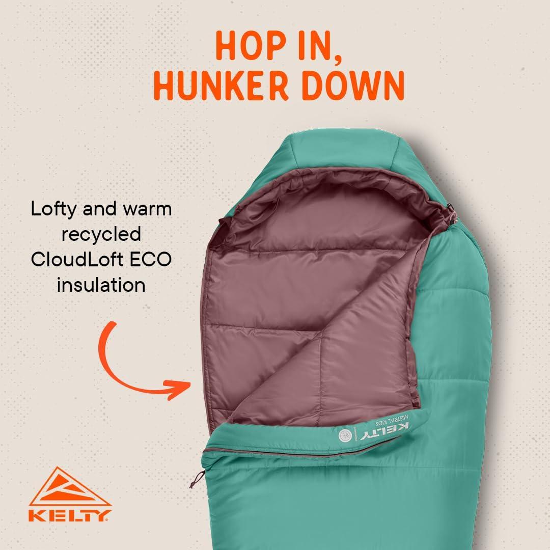 Saco de Dormir Kelty Mistral Niños 20°C Malachite 1 Persona