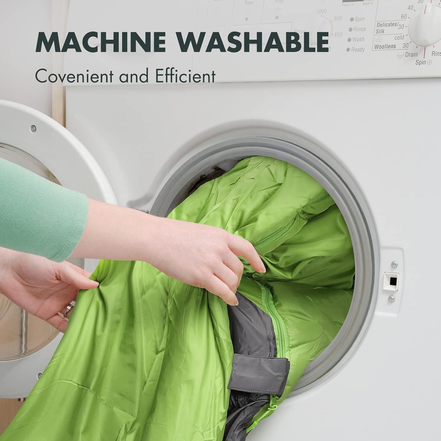 Saco de Dormir VILLEY Momia 220x80cm 1.5kg Verde Camping