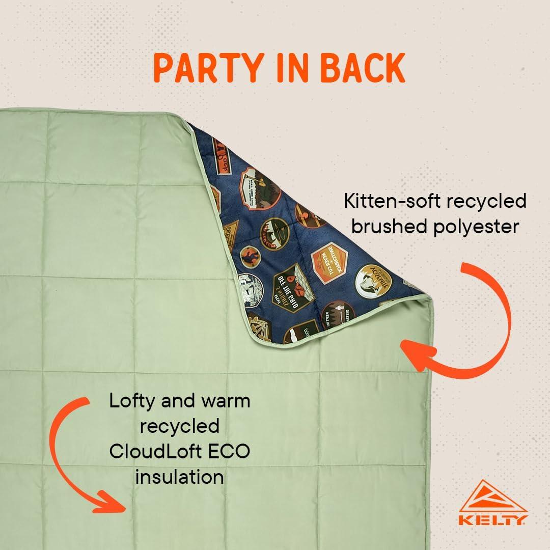 Kelty | Bestie Blanket Patches - Fun and Functional Large 1P Blanket - Twin
