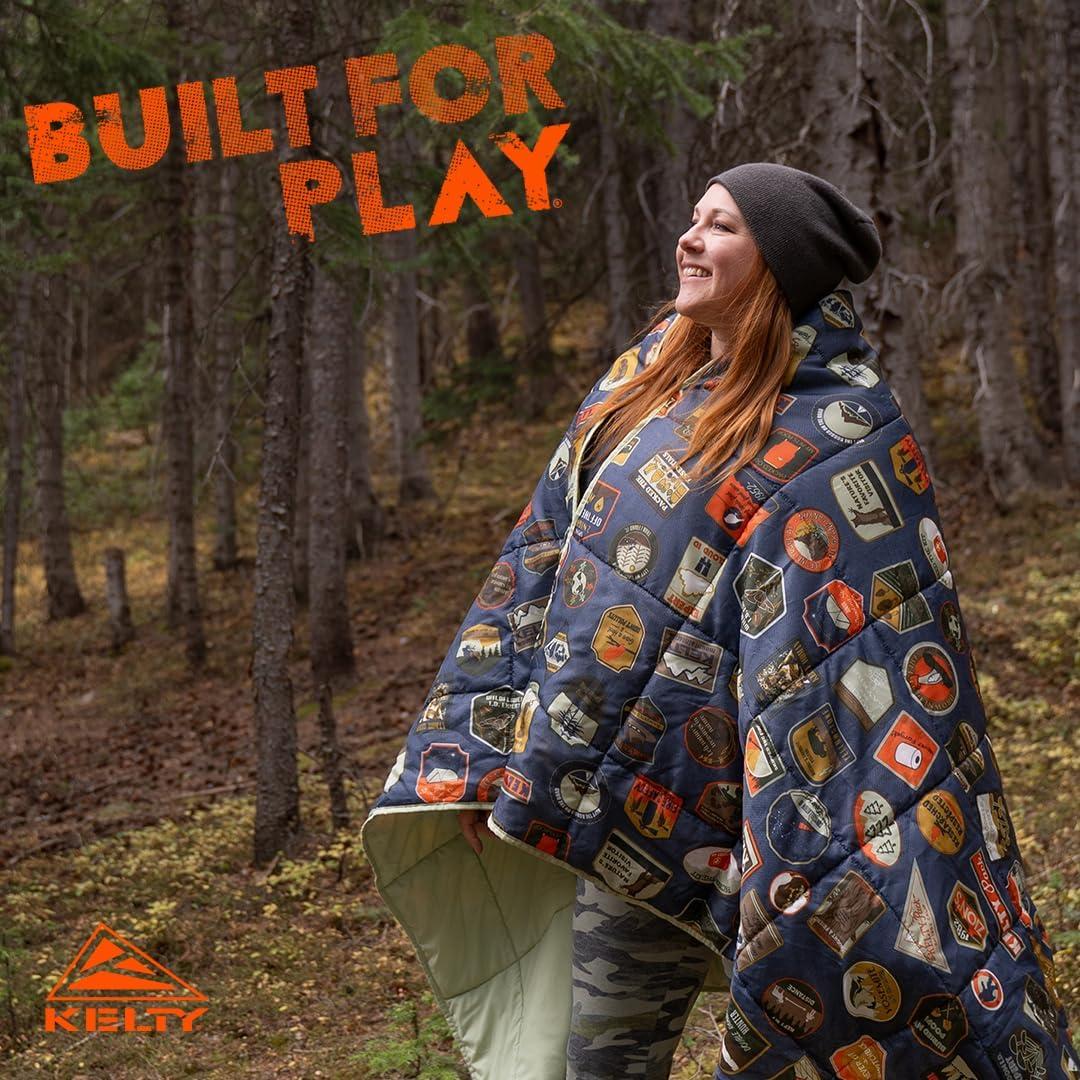Kelty | Bestie Blanket Patches - Fun and Functional Large 1P Blanket - Twin