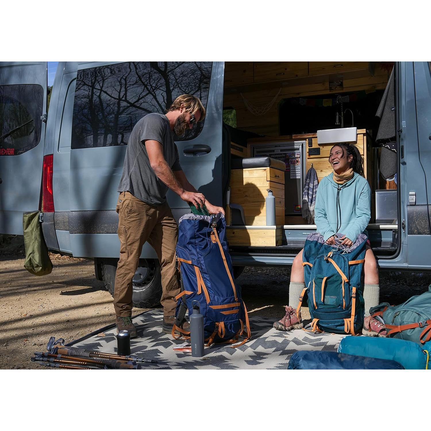 Mochila de Senderismo Kelty Glendale 105L Azul Pageant