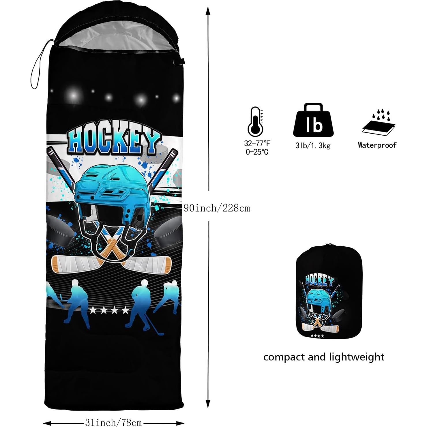 QOOMO Camping Sleeping Bags,3 Season Warm & Cool Weather,Lightweight,Waterproof Sleeping Bags for Adults & Kids,Traveling,and Outdoors,Camping Gear Equipment