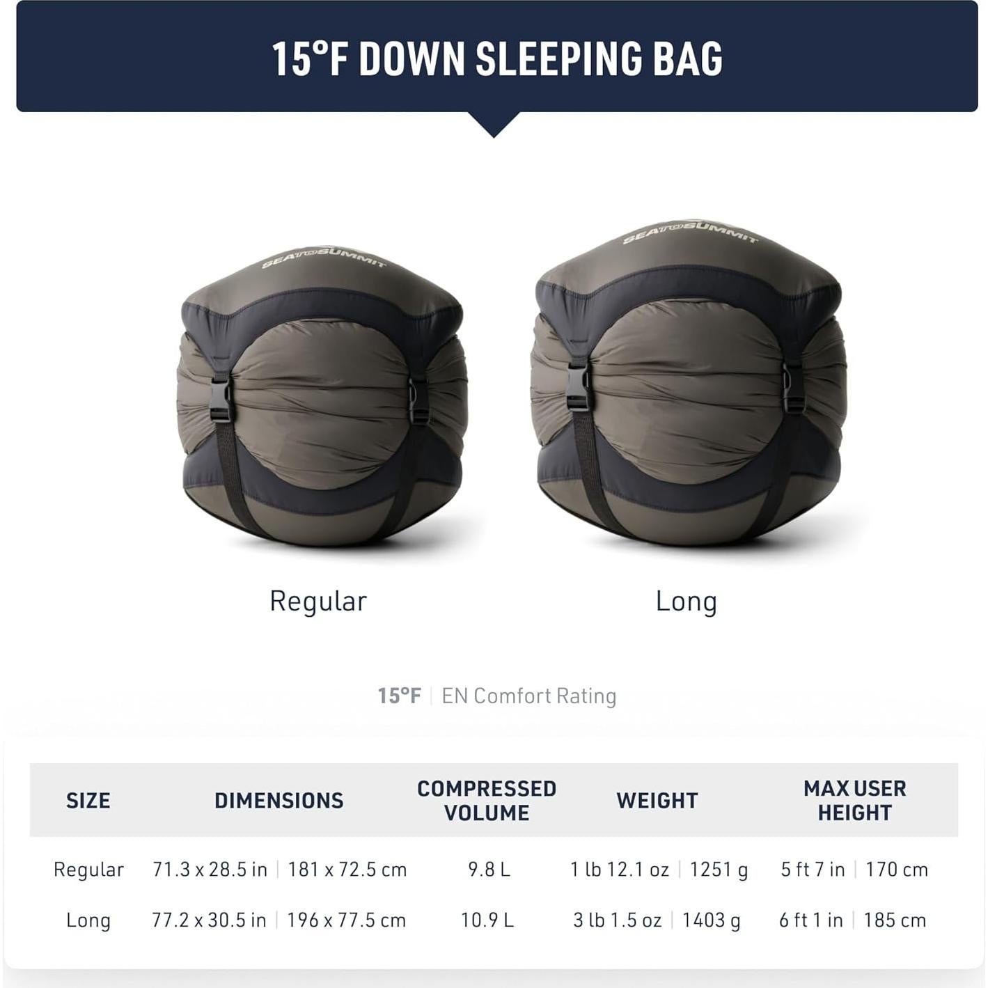 Saco de dormir de plumas para mujer Sea to Summit Ascent 15°C