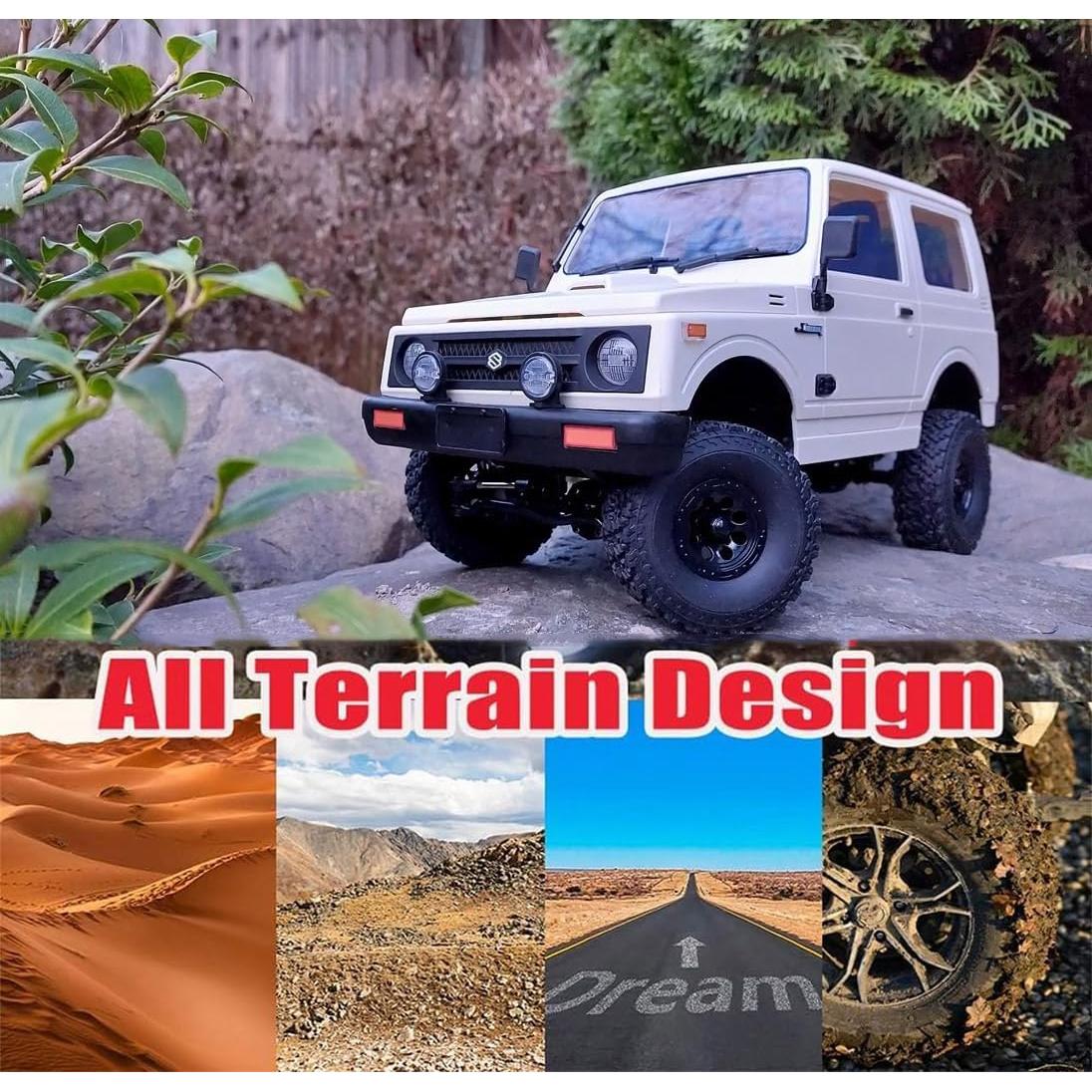 Camión RC WPL C74 1/10 4x4 Off Road con Motor 370