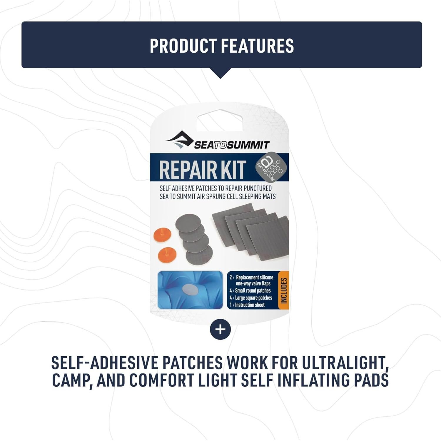 Kit de Reparación Sea to Summit para Colchonetas de Aire 2-Pack
