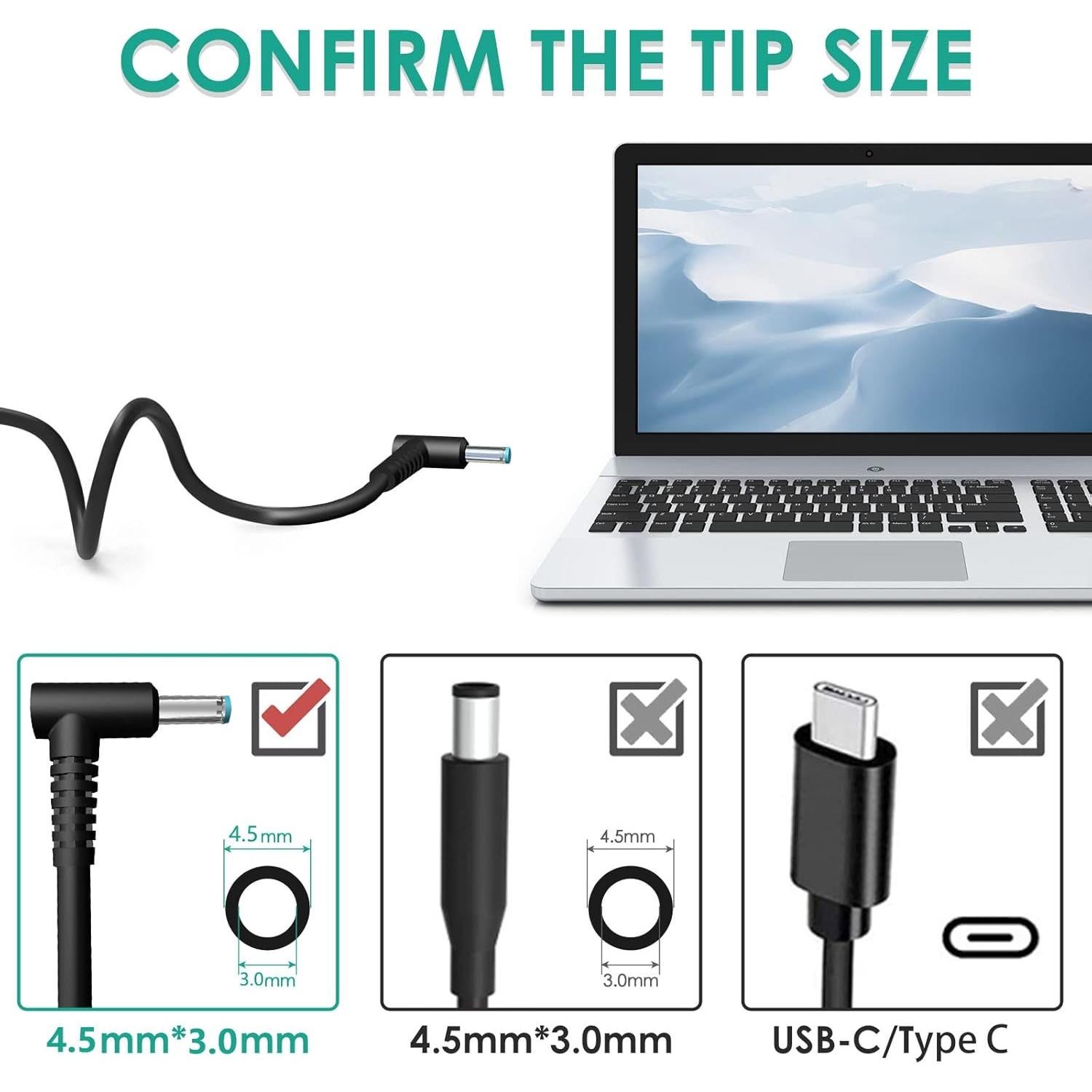 Cargador CA 150W MOLIDZ para HP ZBook OMEN Pavilion 15 17