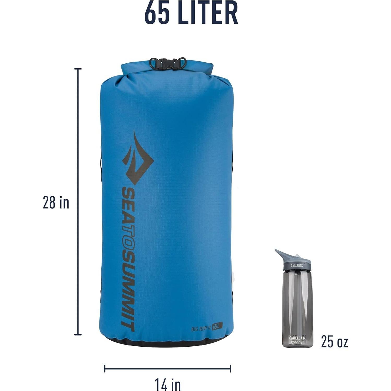 Bolsa Secadora Big River Sea to Summit 65L Impermeable Azul