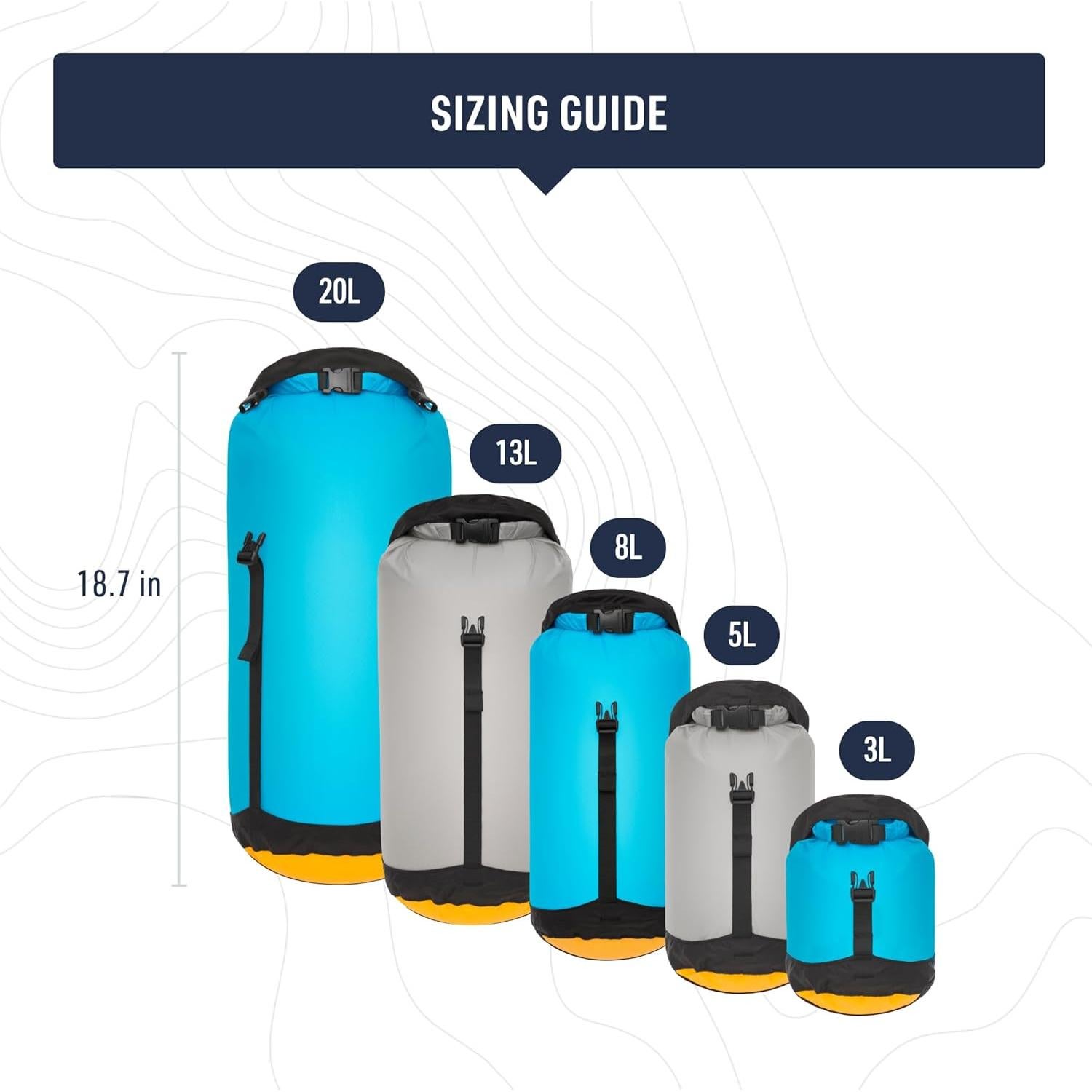 Bolsa de Compresión Seca 5L Sea to Summit Azul Atolón