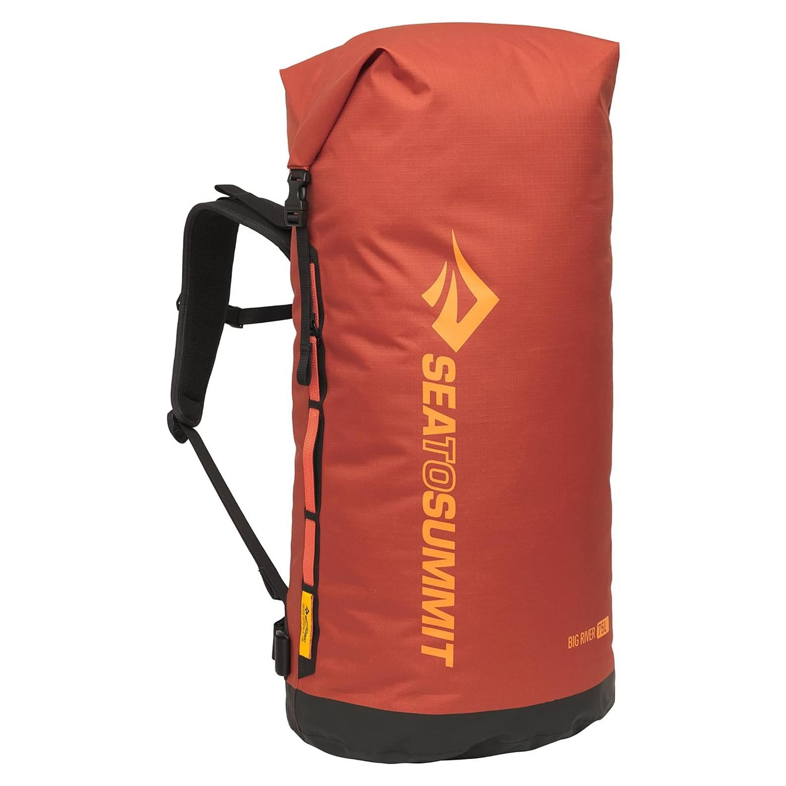 Mochila Impermeable Sea to Summit Big River 75L Rojo