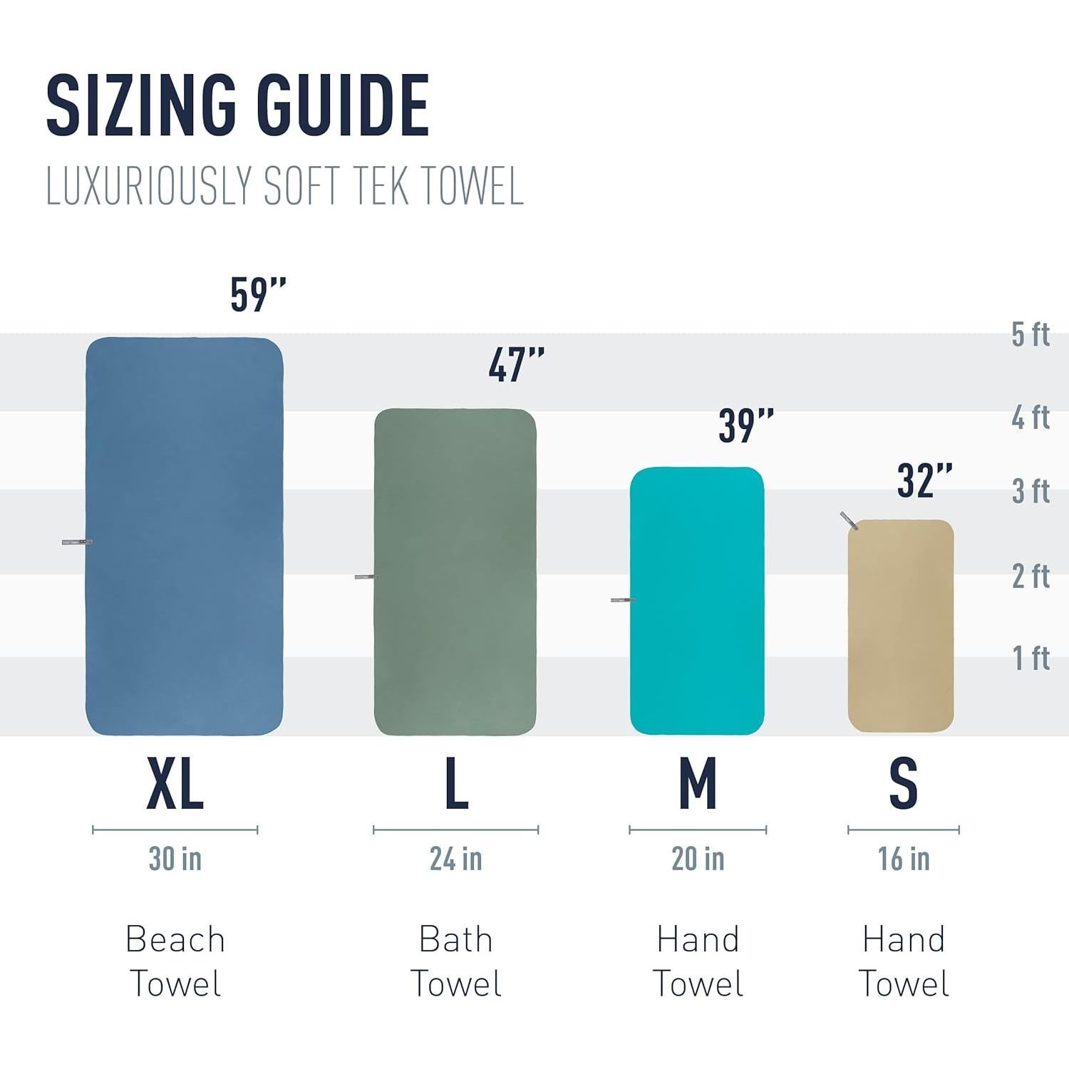 Toalla de Playa Sea to Summit Tek X-Grande Verde Salvia 76x150cm