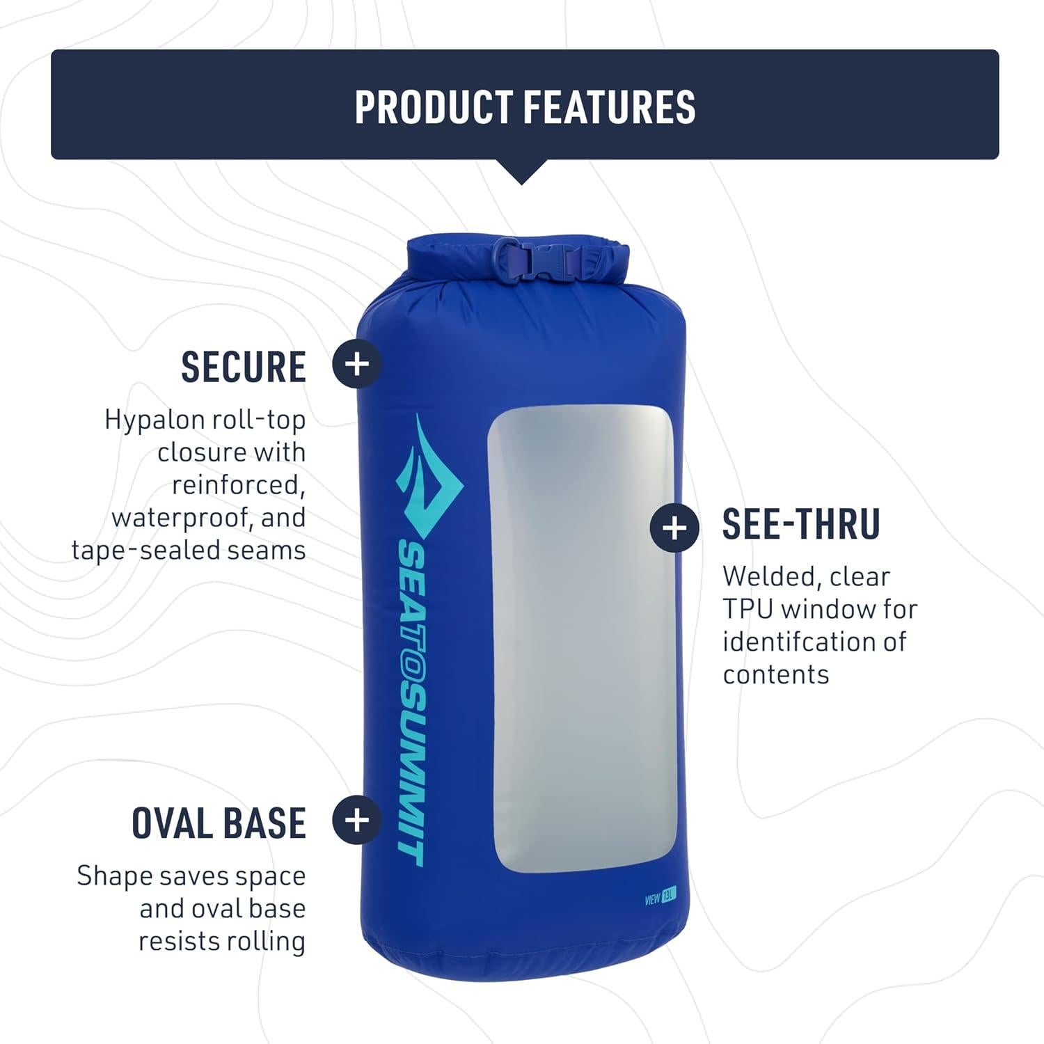 Bolsa Secadora Ligera Sea to Summit 8L Transparente Impermeable